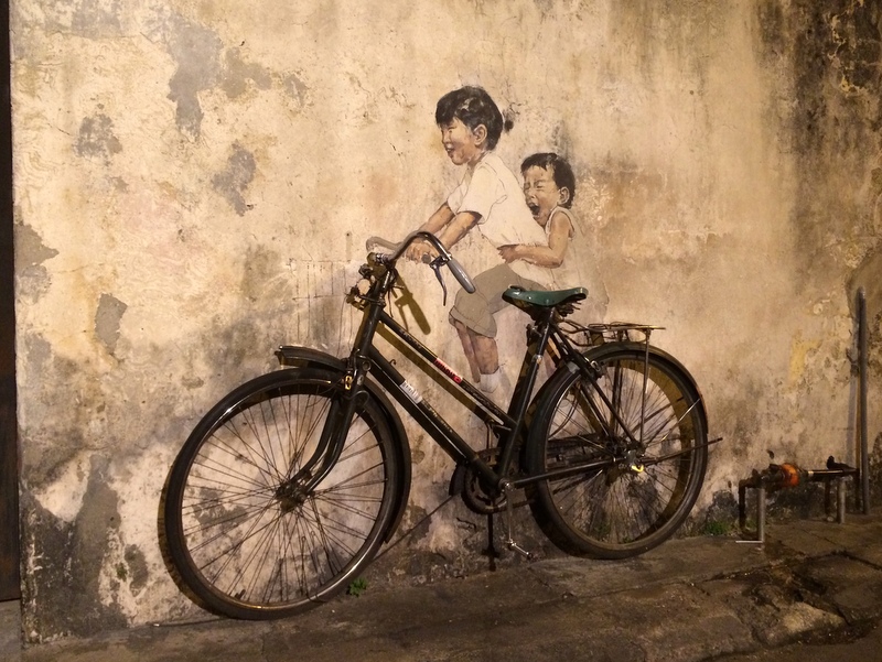 Children on a bicycle